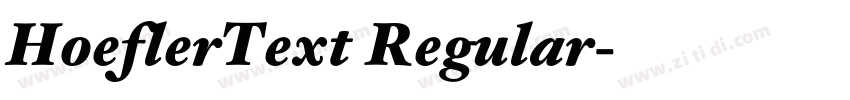 HoeflerText Regular字体转换